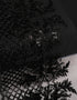 Aurora Blossom Beaded Border Lace Mix and Match - (Black) + Satin (Black)